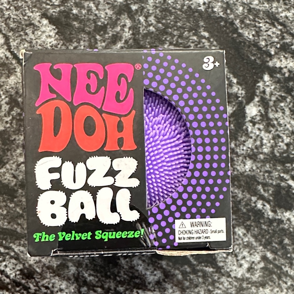 NeeDoh Fuzz Ball Velvet Squeeze - Purple